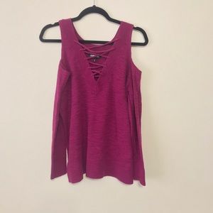 Express Open Shoulder Sweater